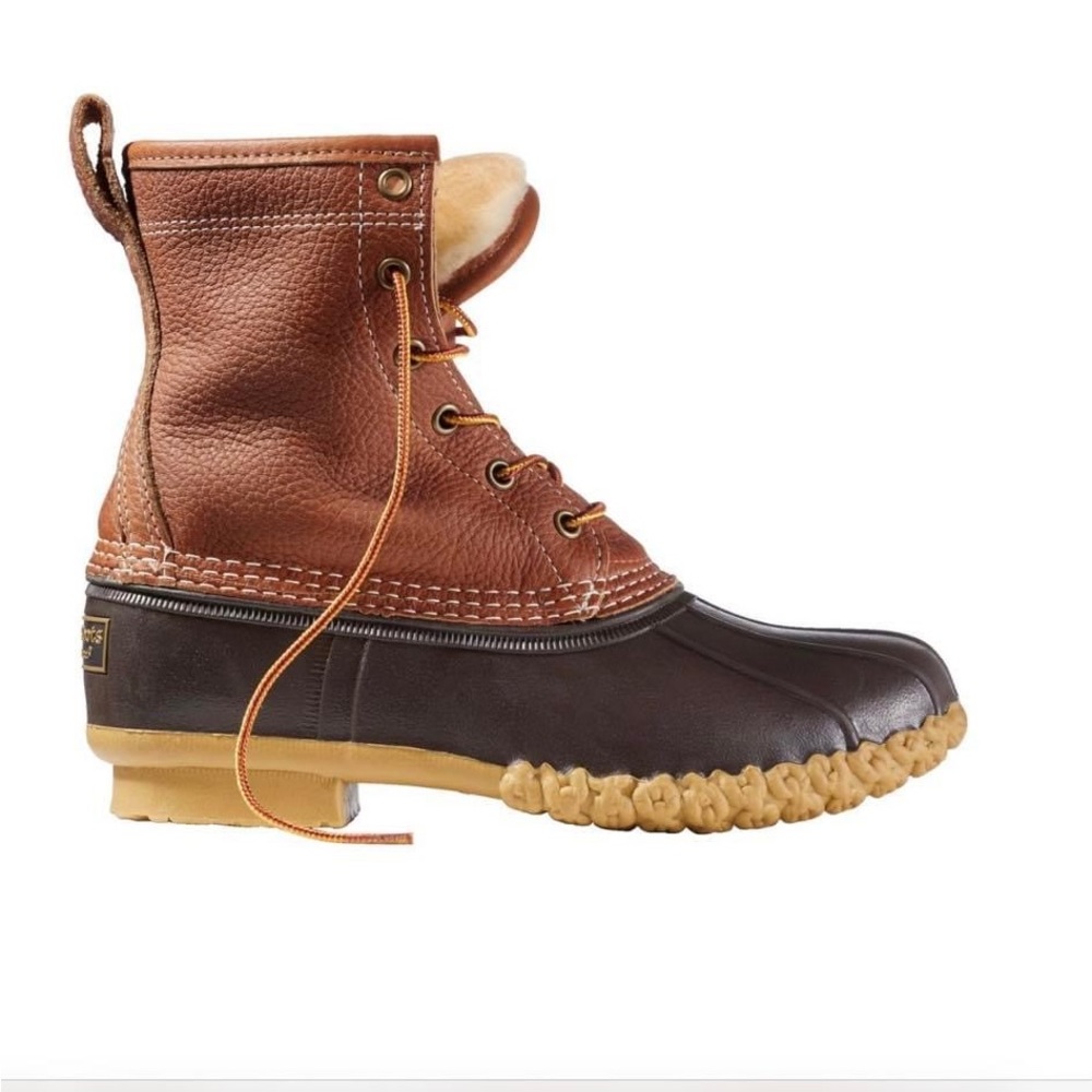 LL Bean 8” shearling lined Insulated boot